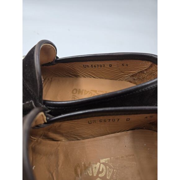 Vintage Men 5.5 Ferragamo Gancini Loafers Limited Edition Rare - Picture 9 of 14